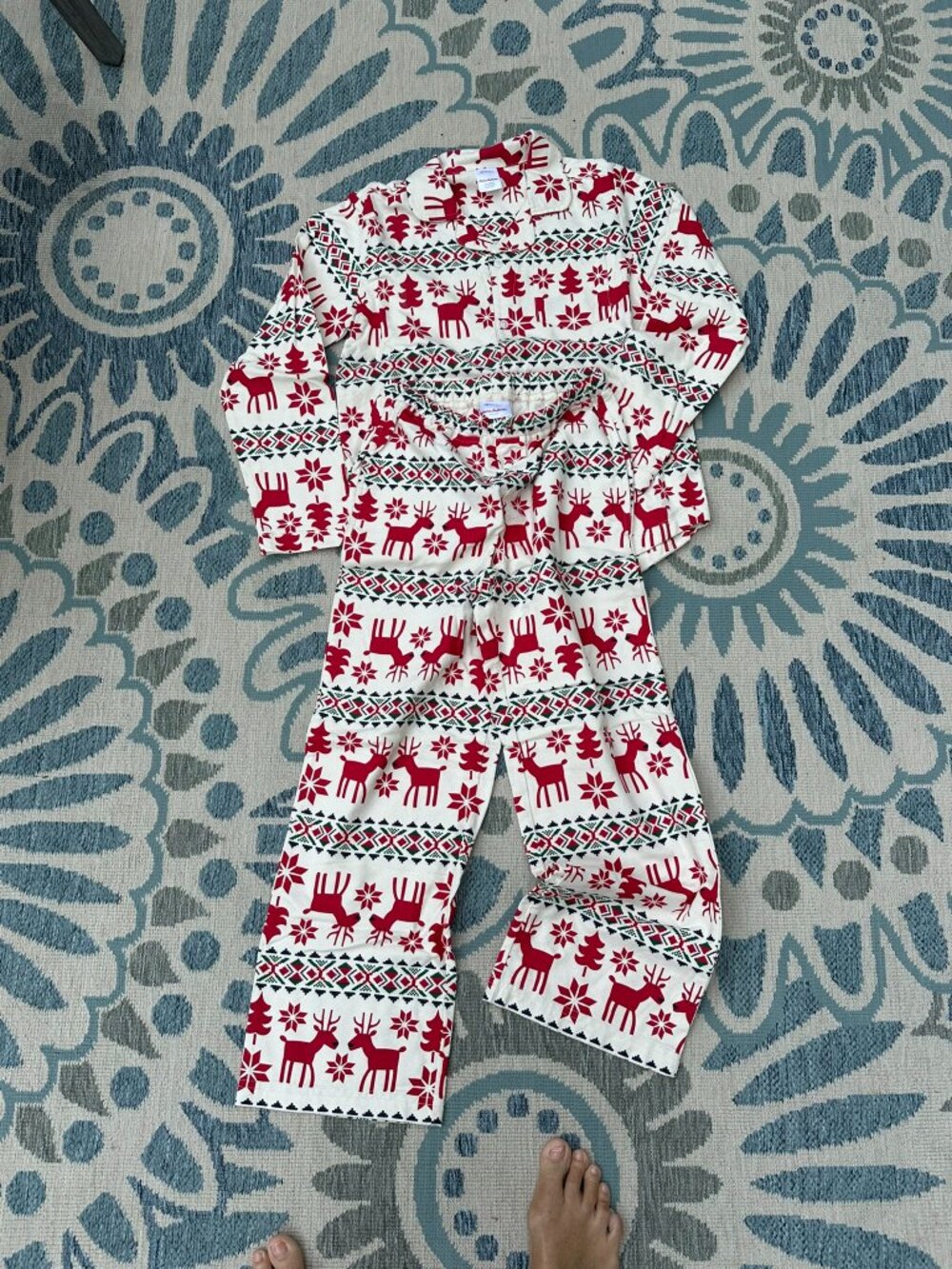 Hanna Andersson Kids Christmas Pajama Set - Size 140 / Age 10